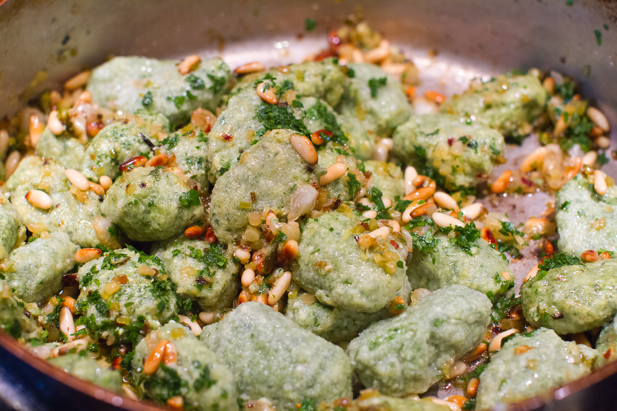 Dandelion and Mustard Green Gnocchi-5447