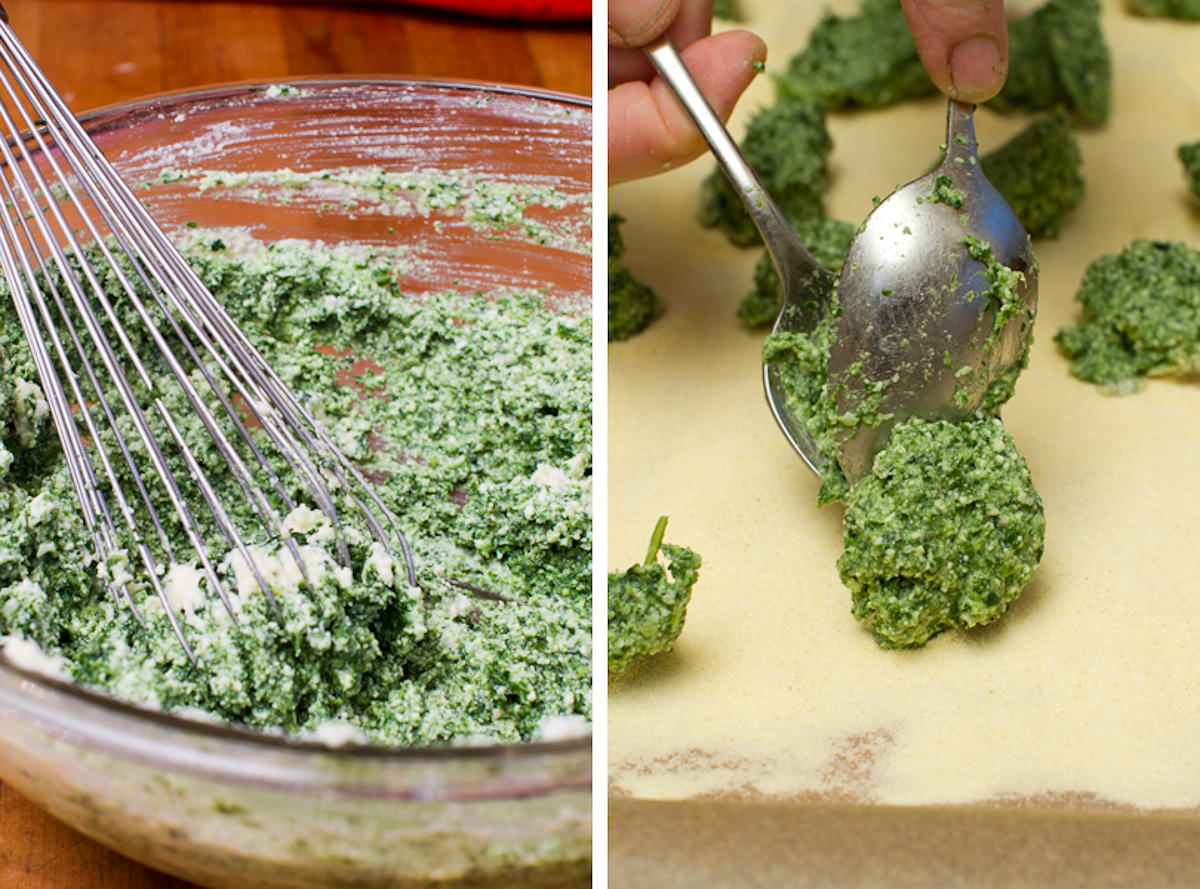 Dandelion and Mustard Green Gnocchi 2-3