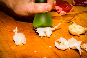 Lamb Steaks with Herbs and Caramelized Garlic-12