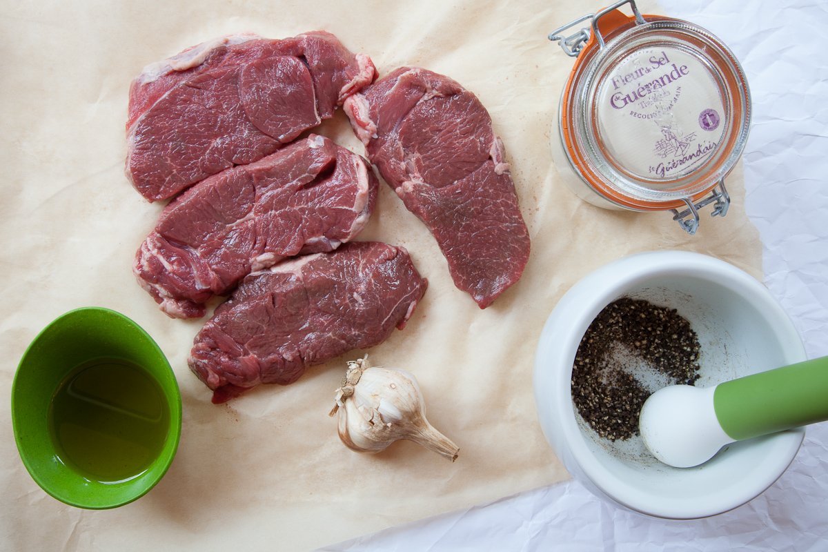 Lamb Steaks with Herbs and Caramelized Garlic-3