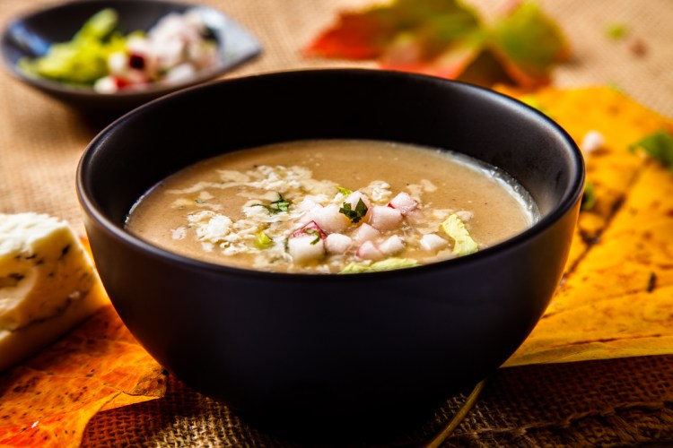 Jerusalem Artichoke and Celery Root Soup with Gorgonzola-1