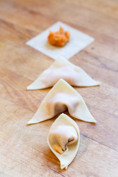 Sweet Potato Wontons with Cashew Sauce-10