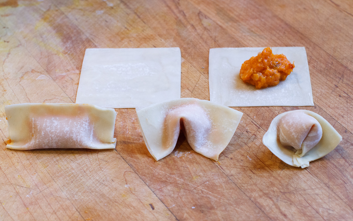 Sweet Potato Wontons with Cashew Sauce-8