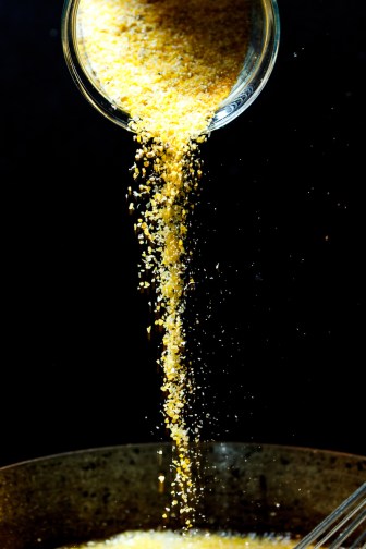 Polenta with Pancetta, Asparagus and Shaved Gouda-1