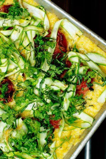 Polenta with Pancetta, Asparagus and Shaved Gouda-24