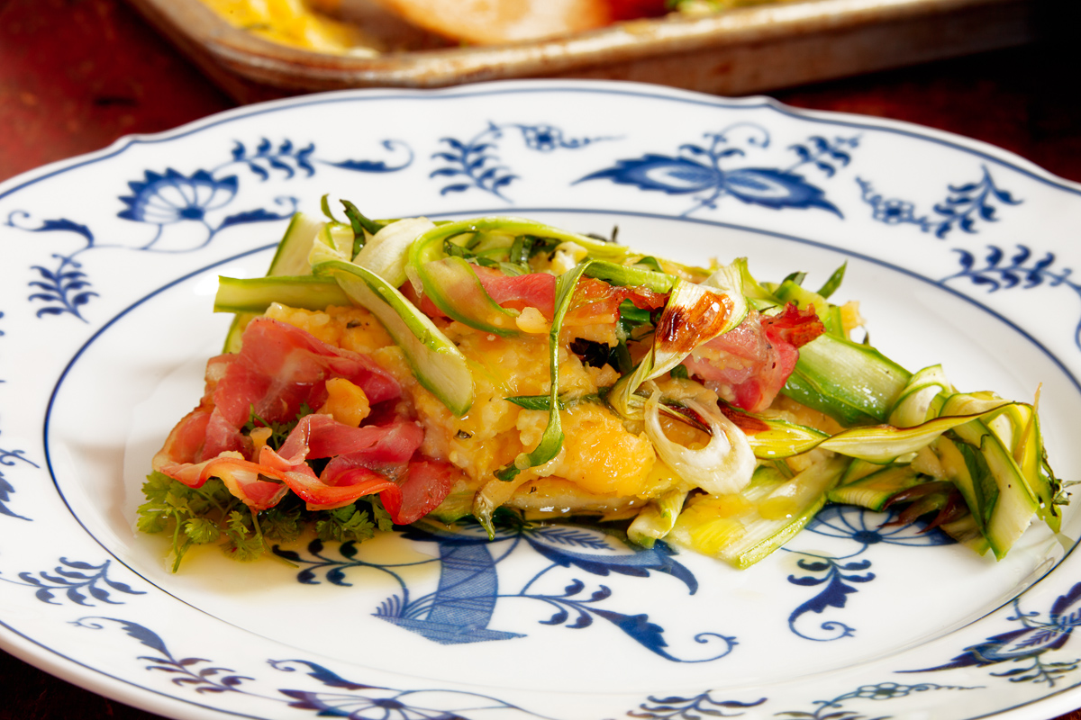 Polenta with Pancetta, Asparagus and Shaved Gouda-25