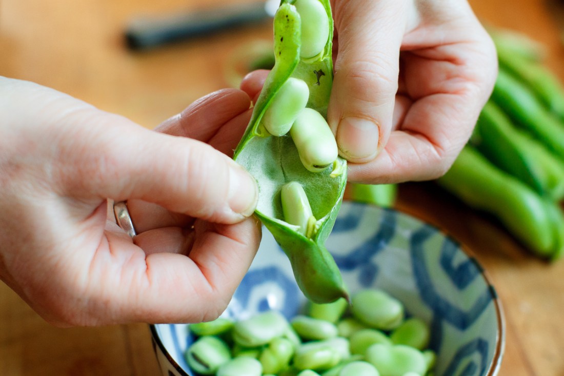 LIttlenecks with Fava Pod Pesto-5