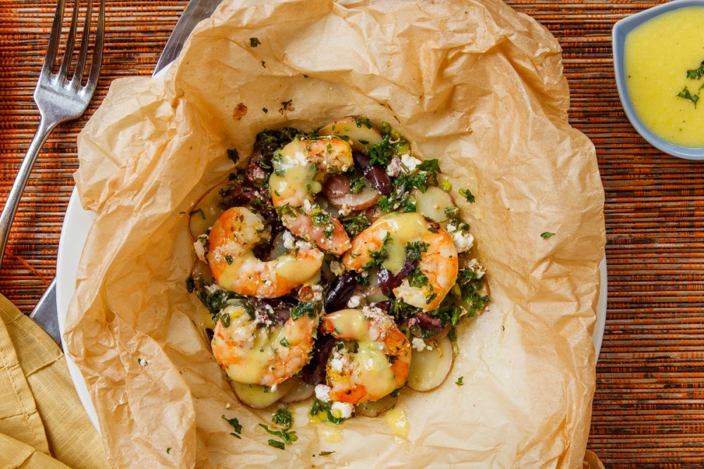Shrimp in a Pouch with Lemon Mayonnaise-29