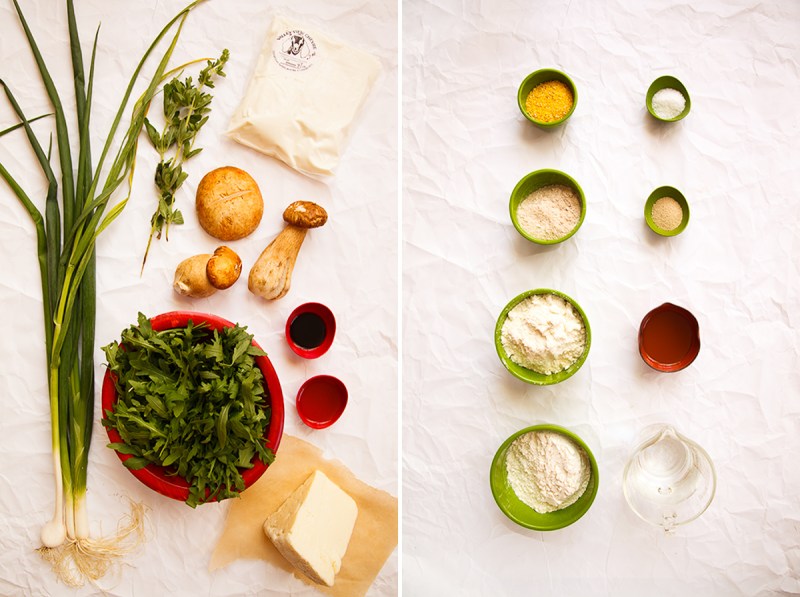 Pizza with Porcini Salad-1