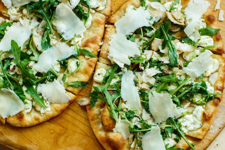 Pizza with Porcini Salad-34