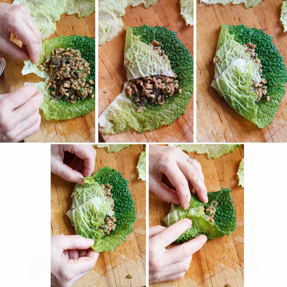 Stuffed Cabbage with Farro, Mushrooms and Chicken Livers-21-2