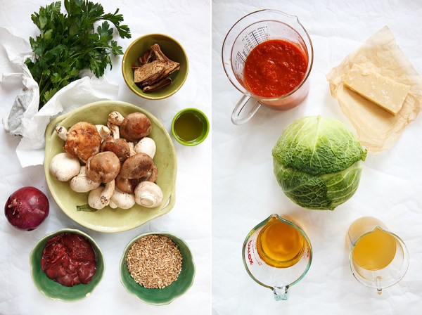 Stuffed Cabbage with Farro, Mushrooms and Chicken Livers-4-2