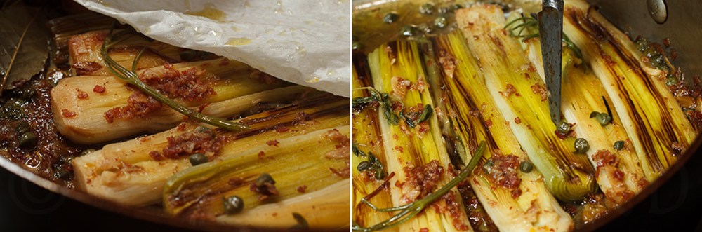 Braised Leeks with Meyer Lemon, Pancetta and Parmigiano Reggiano -9