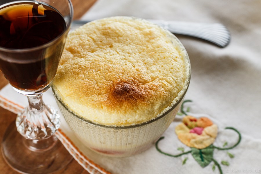 Lemon-Rhubarb Custard Soufflé-3197