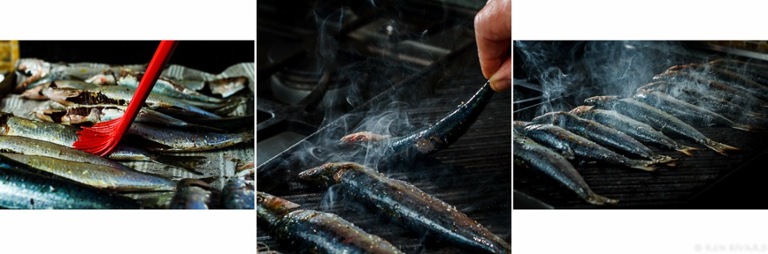 Grilled Sardine with Ramp and Rhubarb Agrodolce 3-4-2