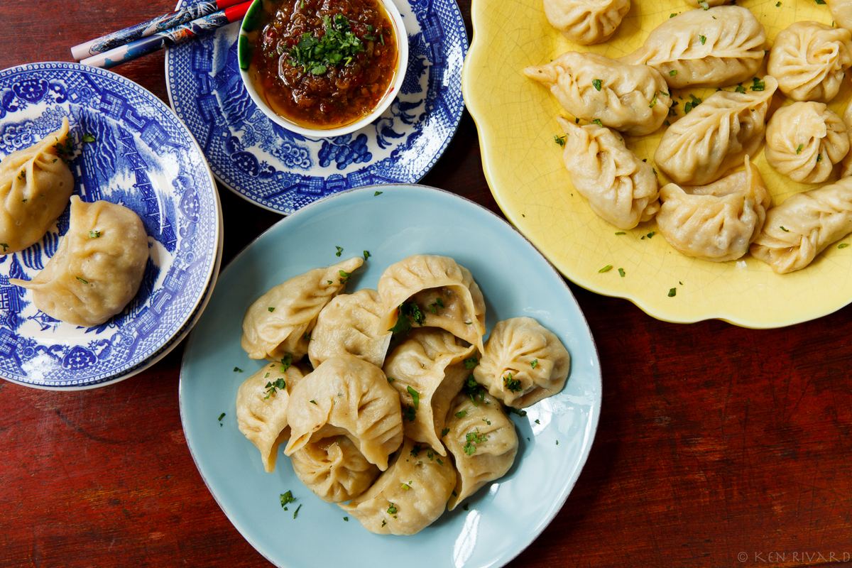 Tenzin's Sha Momos with Sepen (Beef Momos with Chili Dipping Sauce