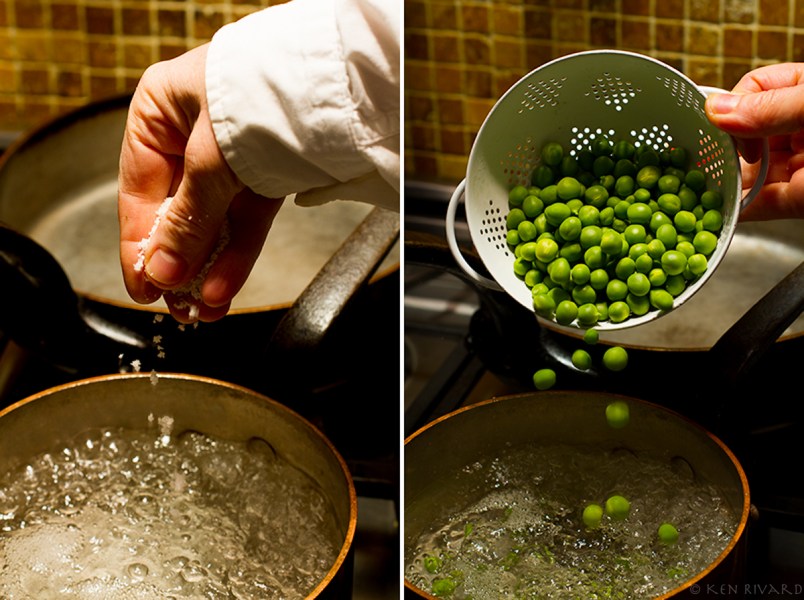 Scallops, peas and chervil 2-1-2