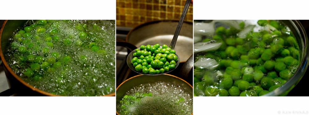 Scallops, peas and chervil 3-1-2