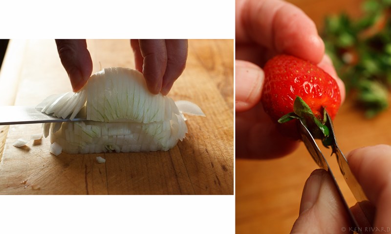 Salmon with strawberries 2-1-2