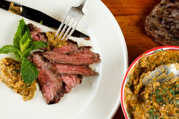 Skirt Steak with Green Romesco-7420