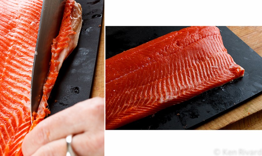 Beet-cured gravlax 2-2-2