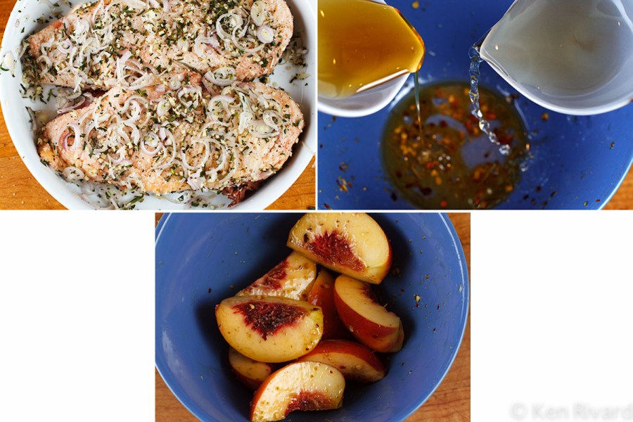 Grilled Duck Breast with Peaches 3-1