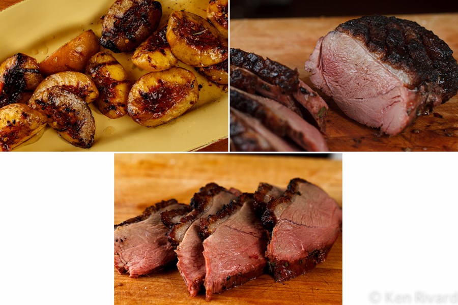 Grilled Duck Breast with Peaches 3-2