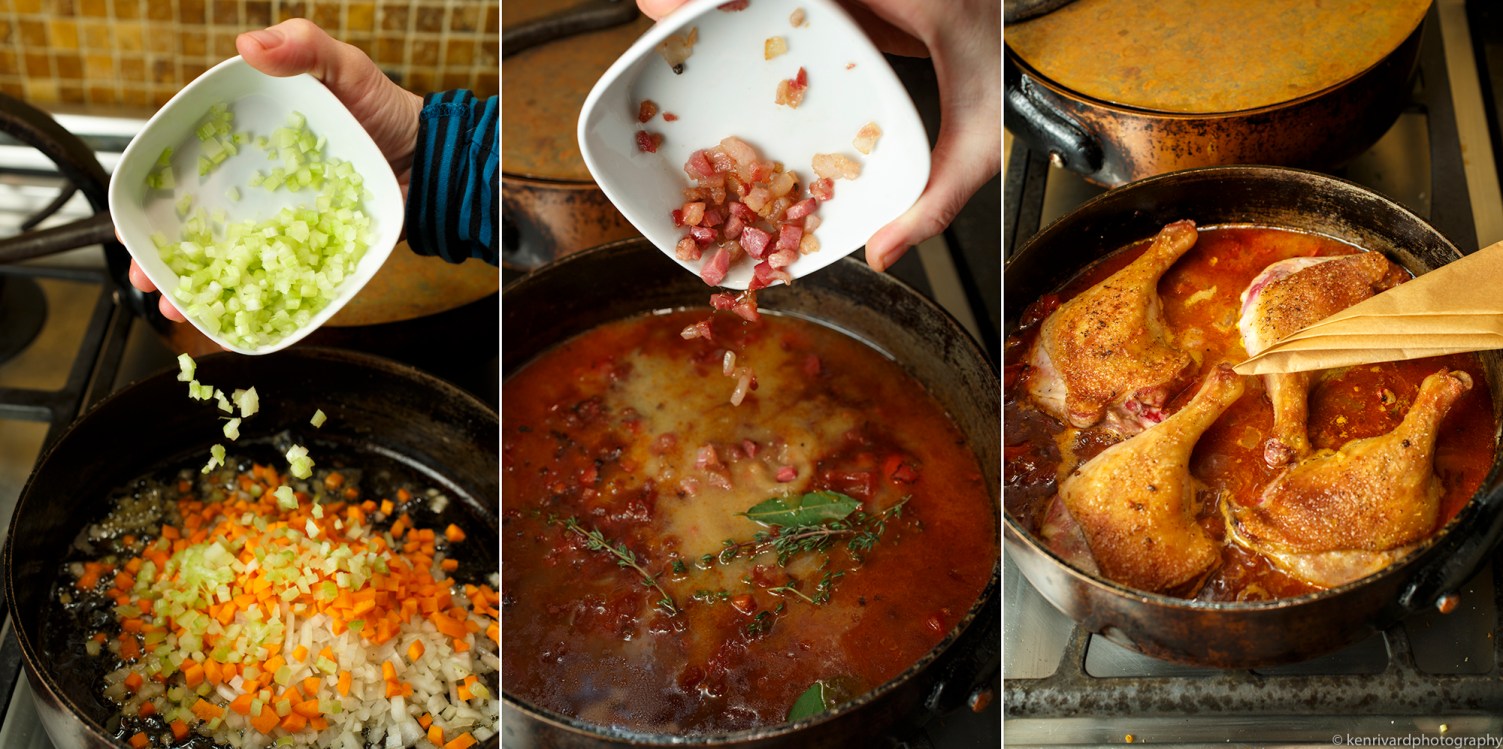 Duck Ragu with Pancetta and Green Olives 3-2-2